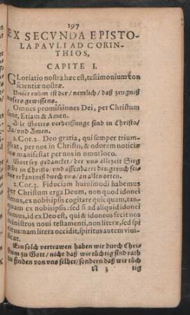 Ex Secunda Epistola Pauli Ad Corinthios,