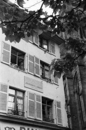 Mülhausen: Geburtshaus [Joh. Heinrich Lambert]