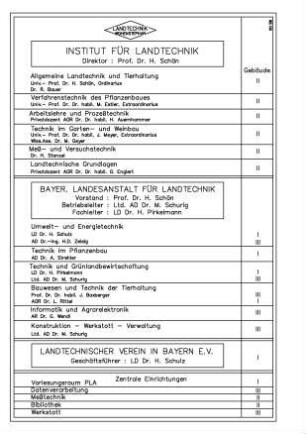 Organisation der Landtechnik (siehe 912503)