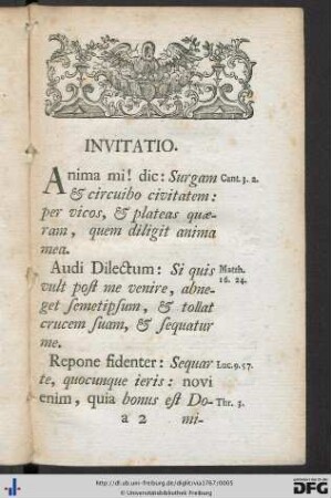 Invitatio.