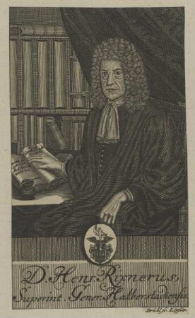 Bildnis des Henricus Rixnerus