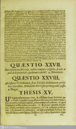 Thesis XV