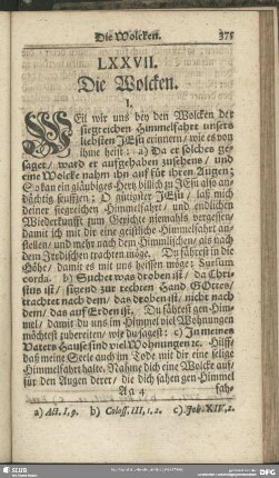 LXXVII. Die Wolcken