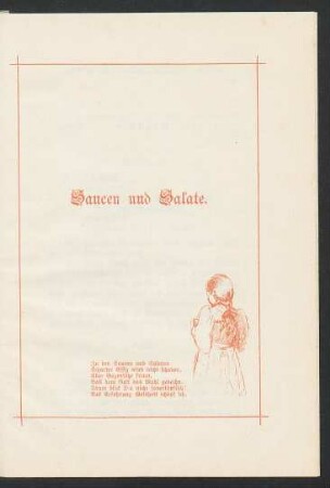 Saucen und Salate.