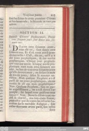 Section II. Seconde Chimere fondamentale. Douze cens soixante jours sont douze cens soixante ans.