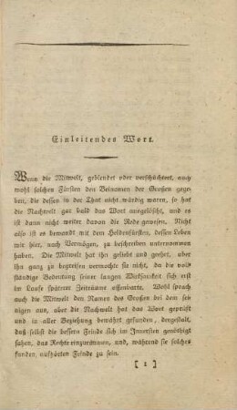 Einleitendes Wort