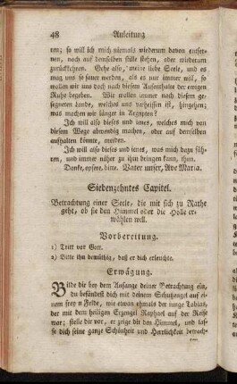 Siebenzehntes Capitel. - Vier und zwanzigstes Capitel.