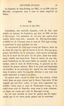 VII. La dynastie de Ngô (939)