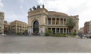 Politeama Garibaldi, Südwestfassade