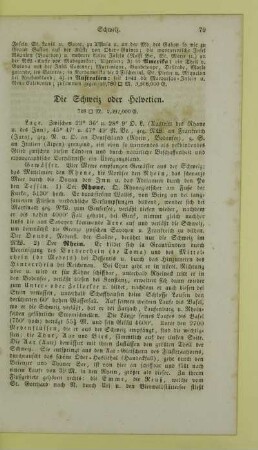 Die Schweiz oder Helvetien