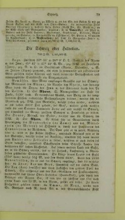 Die Schweiz oder Helvetien