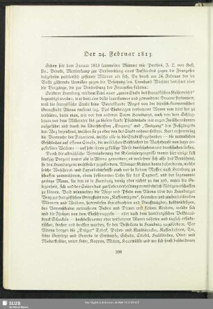 Der 24. Februar 1813