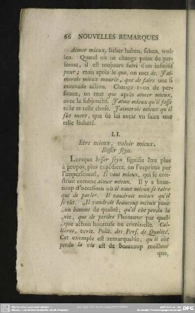 LI. Etre mieux, valoir mieux. Besser seyn