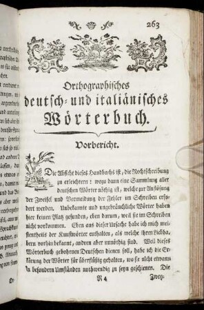Orthographisches deutsch- und italiänisches Wörterbuch.