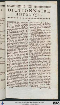 Dictionnaire historique.