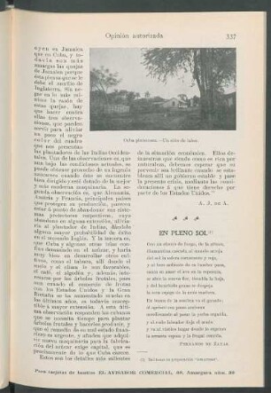 En pleno sol. [Poesía] : Del tomo en preparación "Amorosas".