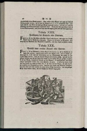 Tabula XXIX. Fortsetzung der Kuppeln oder Laternen.