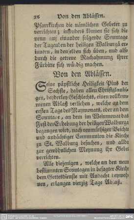 Von den Ablässen
