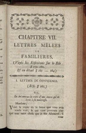 Chapitre VII. Lettres Mêlées et Familières.