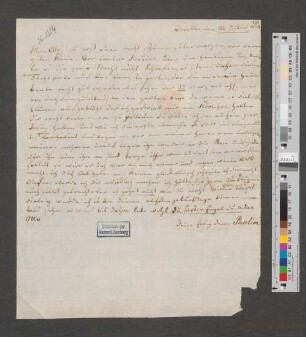 Brief an Philipp Otto Runge