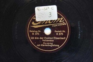 Ich bin der Doktor Eisenbart : Volksweise