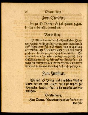 Zum Vierdten.