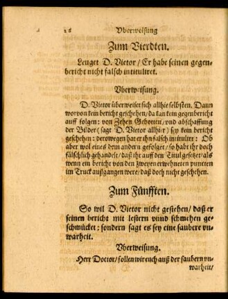 Zum Vierdten.
