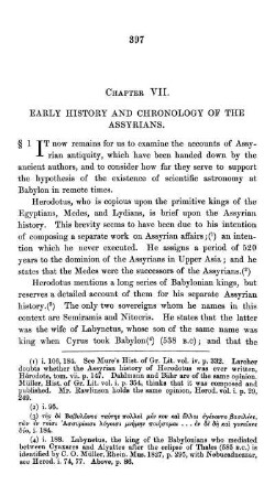 Chapter VII. Early History and Chronology of the Assyrians.