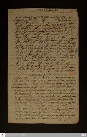 Auszug eines Briefs von [Johann Thomas v. Rauner] an [Unbekannt] in Ulm.
