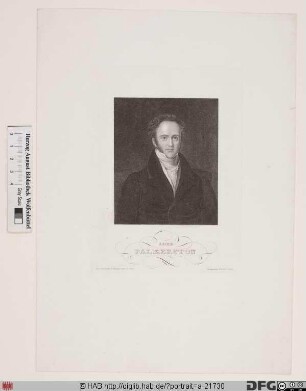 Bildnis Henry John Temple, 1803 3. Viscount Palmerston