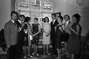 Freiburg: Rathaus, Empfang, Gruppe Bolschoi Ballett, Moskau