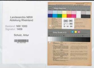 Entnazifizierung Artur Schulz, geb. 18.11.1900 ()
