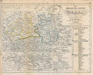 Die preussische Provinz Westphalen entworfen und gezeichnet von Dr. F. W. Streit