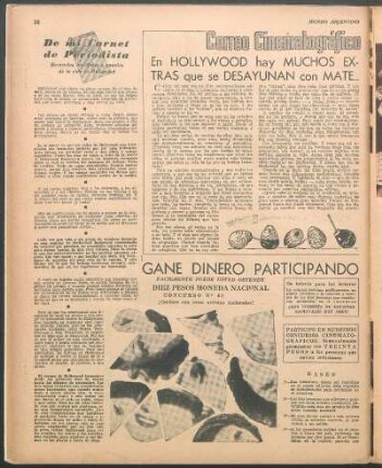 En Hollywood hay muchos extras que se desayunan con mate...