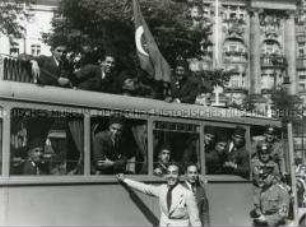 Ankunft der türkischen Olympia-Mannschaft in Berlin