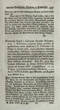 Annales Bohemorum. P.IV.