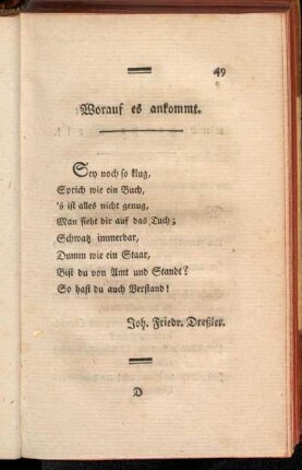 Worauf es ankommt.