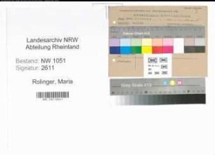 Entnazifizierung Maria Rolinger , geb. 10.06.1916 ()