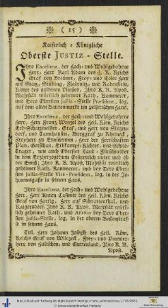 Kaiserlich-Königliche Oberste Justiz-Stelle.