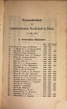 Vierteljahrsschrift der Naturforschenden Gesellschaft in Zürich NGZH. 11, 11. 1866