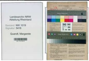Entnazifizierung Margarete Quandt , geb. 07.05.1898 (Lehrerin)