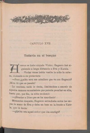 Capítulo XVII - Todavía en el bosque