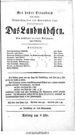 Das Landmädchen