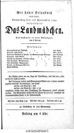 Das Landmädchen