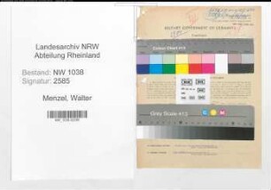 Entnazifizierung Walter Menzel , geb. 13.09.1901 (Beamter)