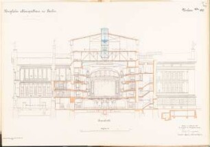 Schauspielhaus, Berlin Umbau: Querschnitt 1:100
