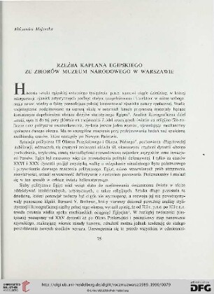 33/34: Rzeźba kapłana egipskiego ze zbiorów Muzeum Narodowego w Warszawie