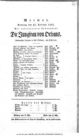 Die Jungfrau von Orleans
