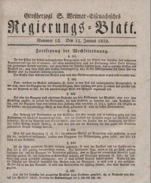 Nr. 12 : 15. Junius 1819