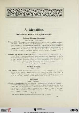 A. Medaillen (Nr. 1-74)